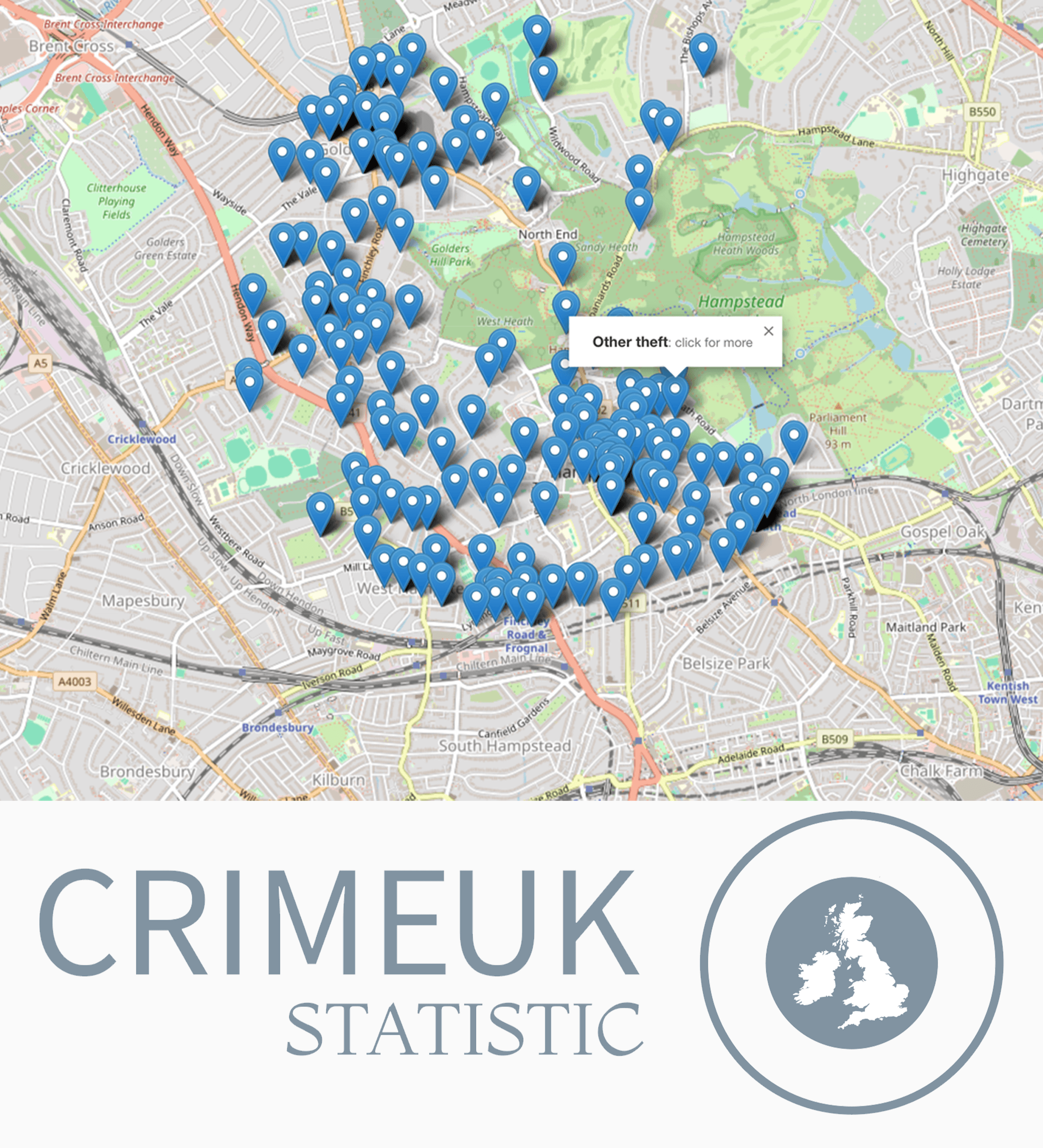CrimeUK – Geospatial Crime Data Visualization Platform